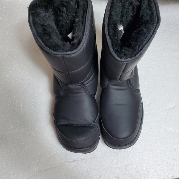 SOX TAB FOOTWEAR black fabric upper winter boots size 8 Medium - Picture 3 of 8